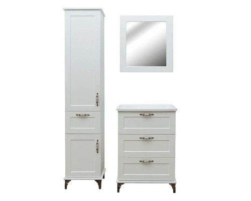 Тумба с раковиной Эстет Bali Classic 80 ФР-00002233 Белая