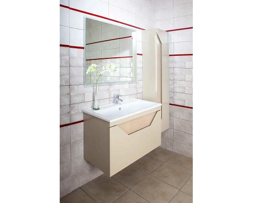 Тумба под раковину Бриклаер Брайтон 100 4627125415777 подвесная Глиняный Серый