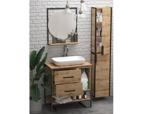 Тумба под раковину 1MarKa Grunge Loft 80Н Ц0000005442 Дуб Вотан