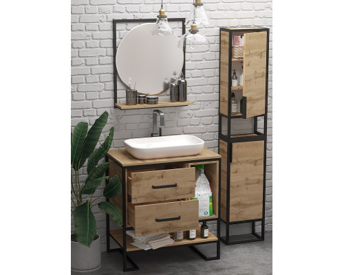 Тумба под раковину 1MarKa Grunge Loft 80Н Ц0000005442 Дуб Вотан