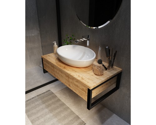 Тумба под раковину 1MarKa Grunge Loft 70П Ц0000015940 подвесная Дуб Вотан