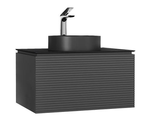 Тумба под раковину Jorno Stone 100 Stn.01.100/P/A/JR подвесная Антрацит