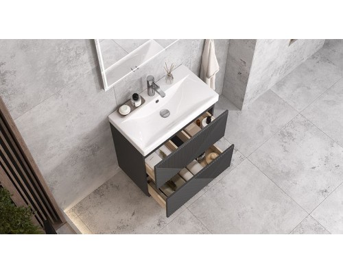 Тумба под раковину Velvex Edge 70 tnEDG.70.2Y-231 Графит