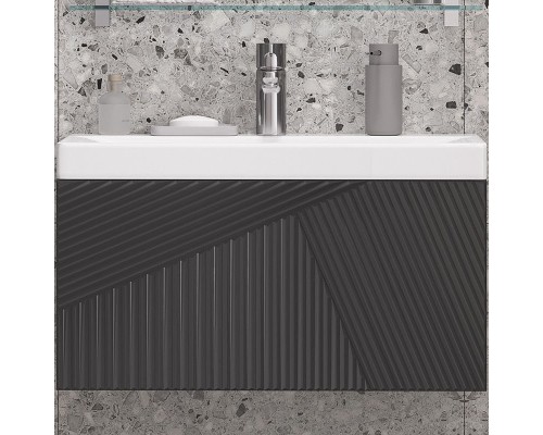 Тумба под раковину Velvex Edge 70 tpEDG.70.1Y-231 подвесная Графит