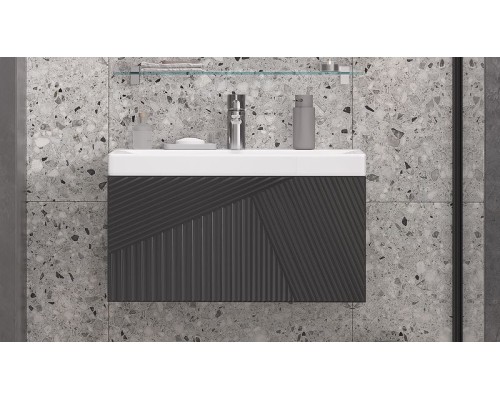 Тумба под раковину Velvex Edge 70 tpEDG.70.1Y-231 подвесная Графит