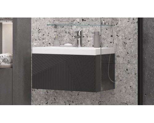 Тумба под раковину Velvex Edge 70 tpEDG.70.1Y-231 подвесная Графит