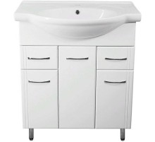 Тумба под раковину Style Line Эко Стандарт 26 Байкал 75 ЛС-00002286 Белый глянец