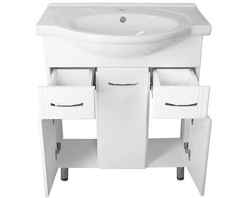 Тумба под раковину Style Line Эко Стандарт 26 Байкал 75 ЛС-00002286 Белый глянец