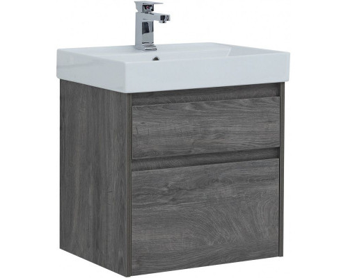 Тумба с раковиной Aquanet Nova Lite 60 245241 подвесная Дуб рошелье