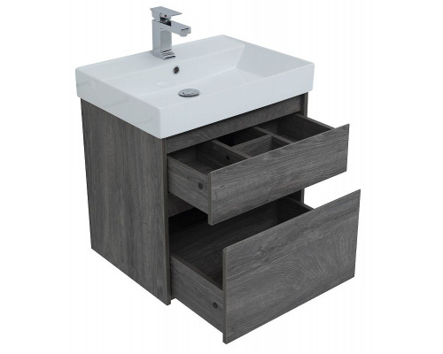 Тумба с раковиной Aquanet Nova Lite 60 245241 подвесная Дуб рошелье