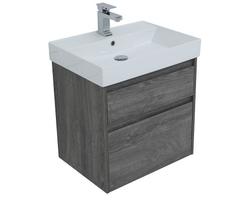 Тумба с раковиной Aquanet Nova Lite 60 245241 подвесная Дуб рошелье
