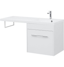 Тумба с раковиной Aquanet Августа 120 R 239782 подвесная Белая