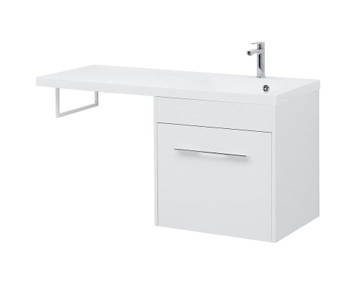 Тумба с раковиной Aquanet Августа 120 R 239782 подвесная Белая