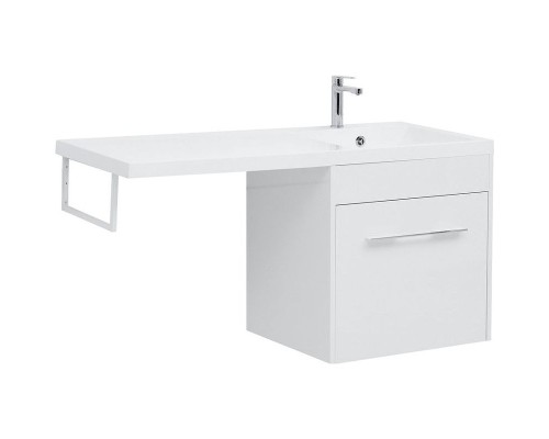 Тумба с раковиной Aquanet Августа 120 R 239782 подвесная Белая