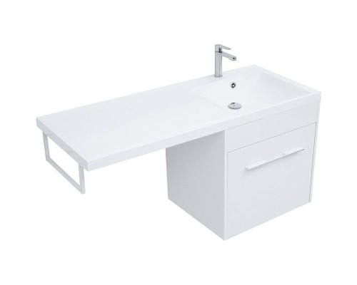 Тумба с раковиной Aquanet Августа 120 R 239782 подвесная Белая