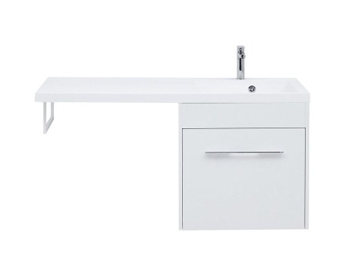 Тумба с раковиной Aquanet Августа 120 R 239782 подвесная Белая