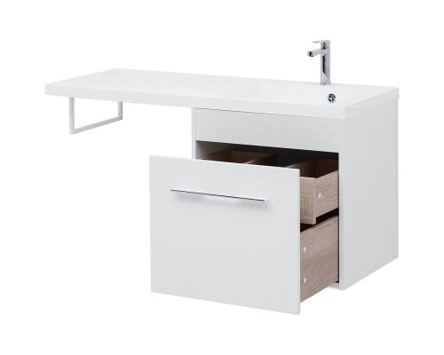 Тумба с раковиной Aquanet Августа 120 R 239782 подвесная Белая