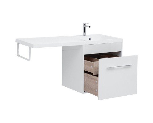 Тумба с раковиной Aquanet Августа 120 R 239782 подвесная Белая