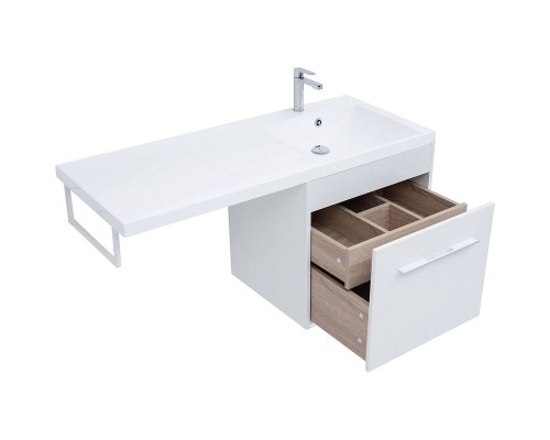 Тумба с раковиной Aquanet Августа 120 R 239782 подвесная Белая