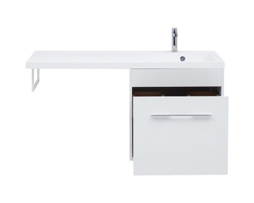 Тумба с раковиной Aquanet Августа 120 R 239782 подвесная Белая
