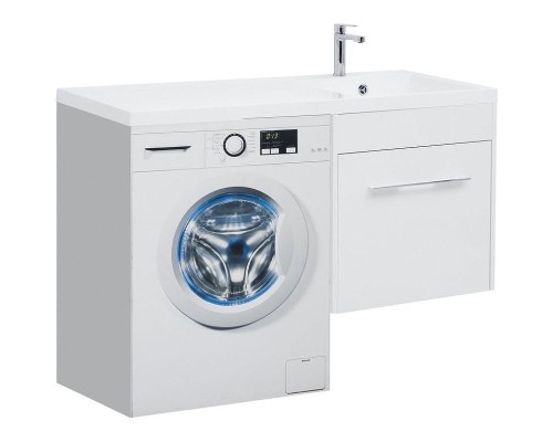 Тумба с раковиной Aquanet Августа 120 R 239782 подвесная Белая