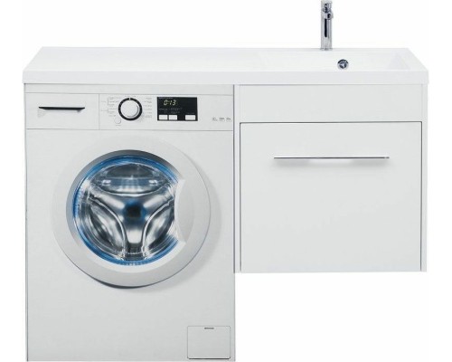 Тумба с раковиной Aquanet Августа 120 R 239782 подвесная Белая