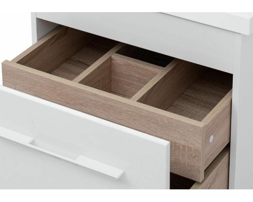 Тумба с раковиной Aquanet Августа 120 R 239782 подвесная Белая