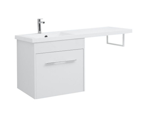 Тумба с раковиной Aquanet Августа 120 L 239781 подвесная Белая