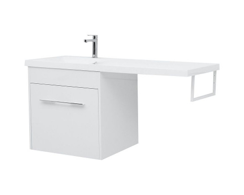 Тумба с раковиной Aquanet Августа 120 L 239781 подвесная Белая