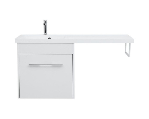 Тумба с раковиной Aquanet Августа 120 L 239781 подвесная Белая