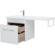 Тумба с раковиной Aquanet Августа 120 L 239781 подвесная Белая