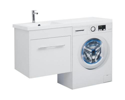 Тумба с раковиной Aquanet Августа 120 L 239781 подвесная Белая