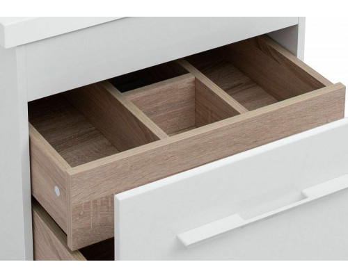 Тумба с раковиной Aquanet Августа 120 L 239781 подвесная Белая