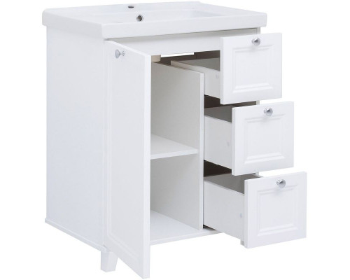 Тумба под раковину Aquanet Амели 70 261988 Белая матовая