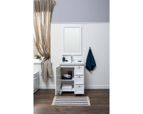 Тумба под раковину Aquanet Амели 70 261988 Белая матовая