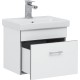 Тумба с раковиной Aquanet Верона 50 254066 подвесная Белый глянец