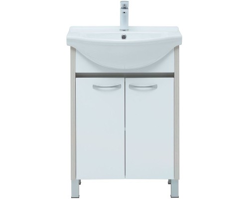 Тумба с раковиной Aquanet Донна 60 298579 Белый дуб Белая