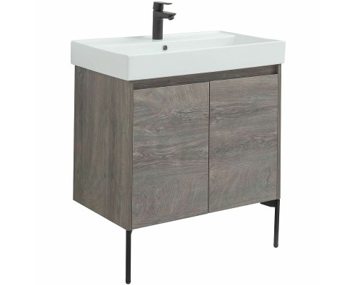 Тумба под раковину Aquanet Nova Lite 75 298851 подвесная Дуб рошелье