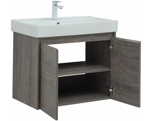 Тумба под раковину Aquanet Nova Lite 75 298851 подвесная Дуб рошелье