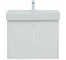 Тумба под раковину Aquanet Nova Lite 75 298850 подвесная Белая глянцевая