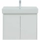 Тумба под раковину Aquanet Nova Lite 75 298850 подвесная Белая глянцевая