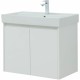 Тумба под раковину Aquanet Nova Lite 75 298850 подвесная Белая глянцевая