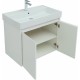 Тумба под раковину Aquanet Nova Lite 75 298850 подвесная Белая глянцевая