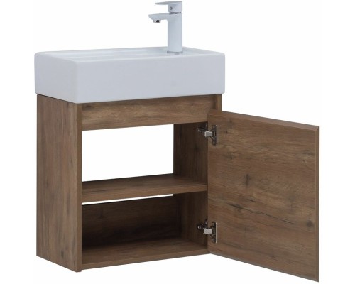 Тумба под раковину Aquanet Nova Lite 50 298855 подвесная Дуб рустикальный