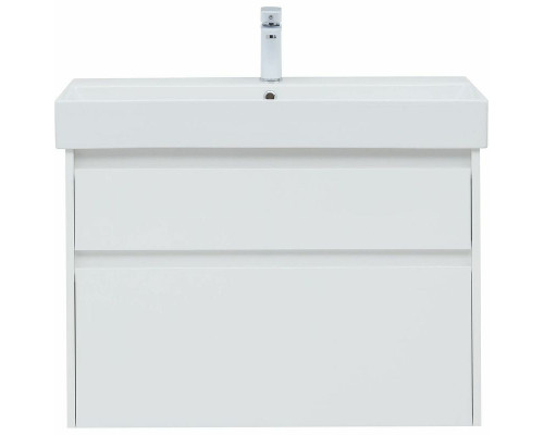 Тумба под раковину Aquanet Nova Lite 85 249936 подвесная Белый глянец