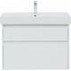 Тумба под раковину Aquanet Nova Lite 85 249936 подвесная Белый глянец