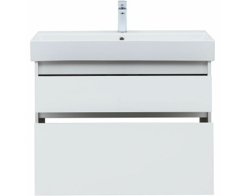 Тумба под раковину Aquanet Nova Lite 85 249936 подвесная Белый глянец
