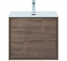 Тумба под раковину Aquanet Lino 60 Flat 287541 подвесная Дуб Веллингтон