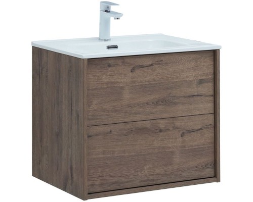 Тумба под раковину Aquanet Lino 60 Flat 287541 подвесная Дуб Веллингтон
