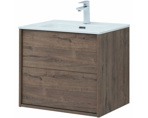 Тумба под раковину Aquanet Lino 60 Flat 287541 подвесная Дуб Веллингтон